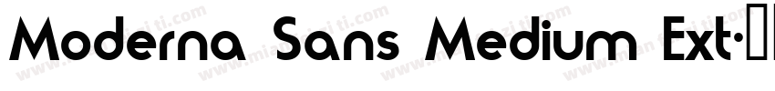 Moderna Sans Medium Ext字体转换